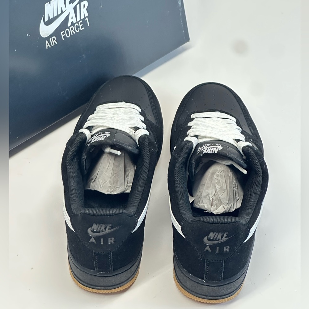 Nike Air Force 1 Low '07 LV8 Black Gum Light Brown White - Picture 3 of 6
